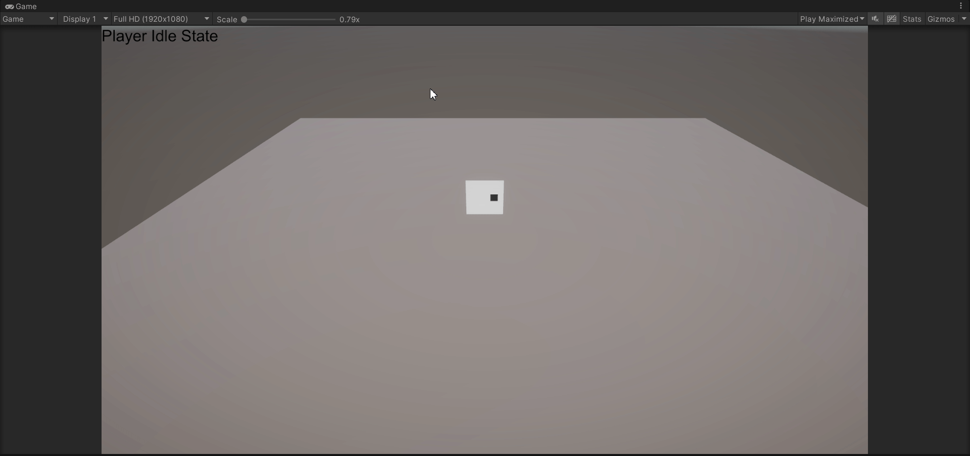 Final result. Player moving in a 3D space